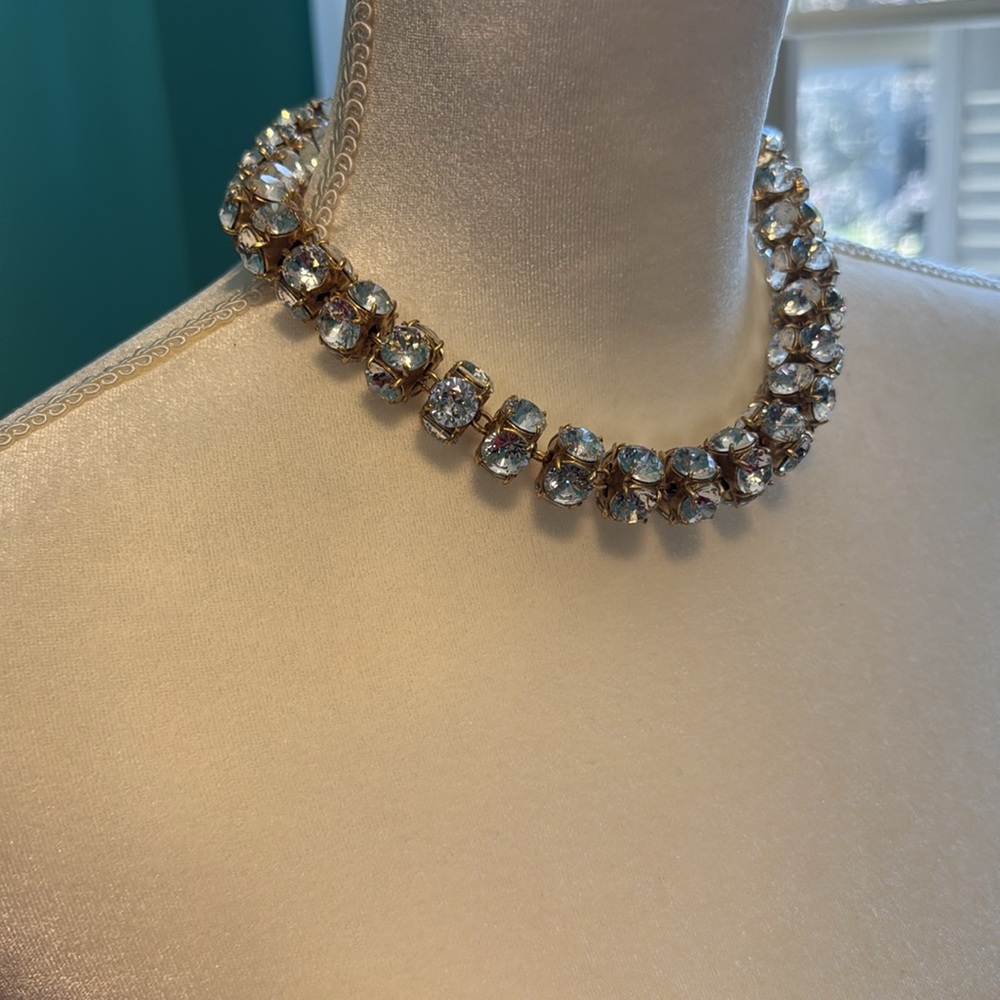 J. Crew Gold and Silver Tennis necklace